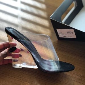 FASHION NOVA GLASS HEELS